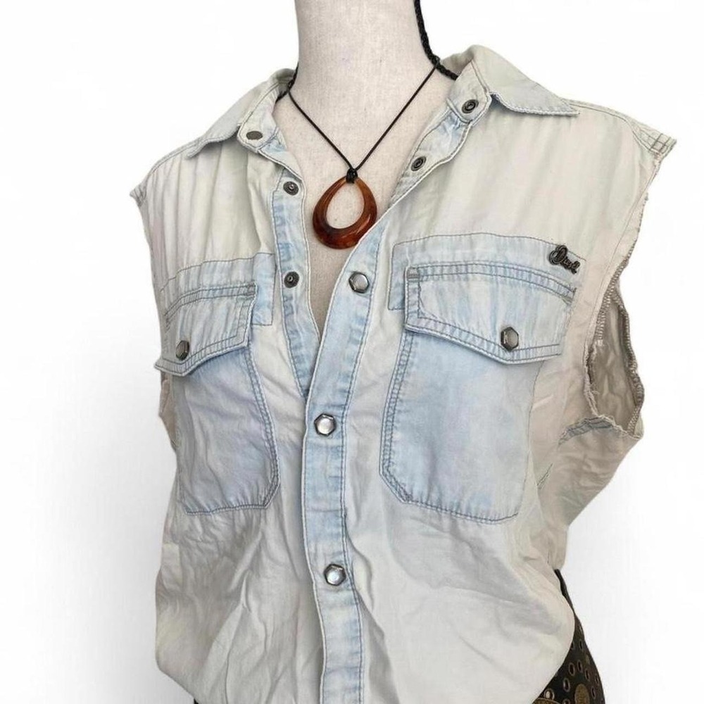 Diesel Distressed Sleeveless Top Size Small